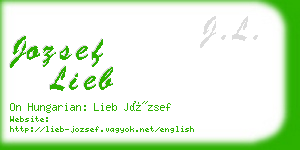 jozsef lieb business card